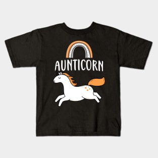 Aunticorn Aunt Cute Unicorn Family Women Kids T-Shirt